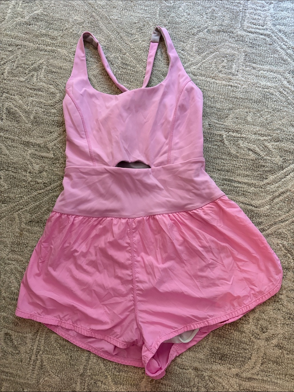 FP Movement by Free People Pink Cutout Romper